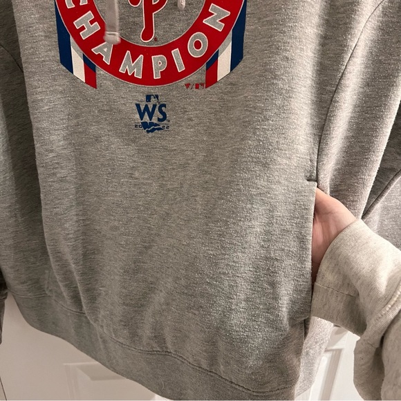 Fanatics Gray Philadelphia Phillies National Champions Hoodie 2022 - Picture 4 of 5